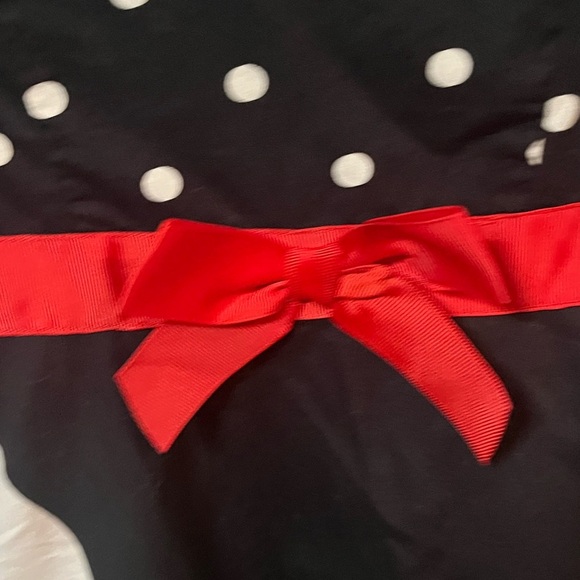 Disney Parks Black and White Polka Dot Dress - Picture 4 of 5